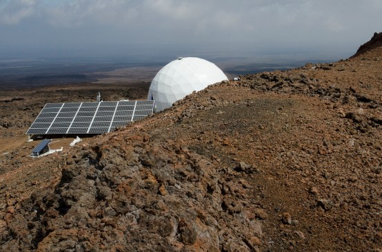 The HI-SEAS habitat was powered by a 10-kilowatt solar array.
