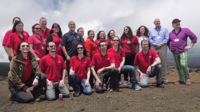 The HI-SEAS IV crew and research team members on the mission's last day, Aug. 28, 2016.