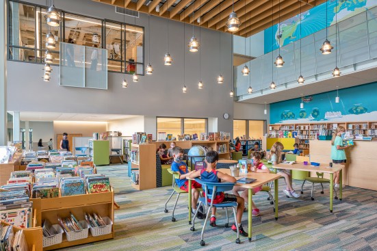Media center/library.