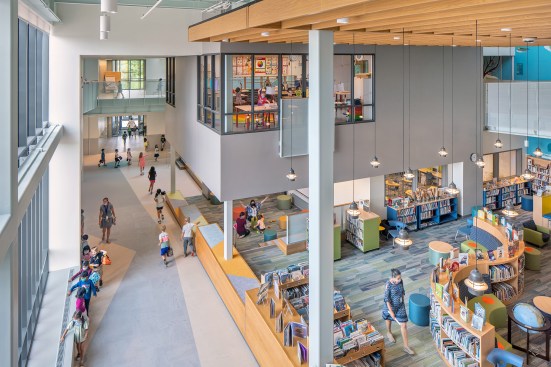 Media center/library.