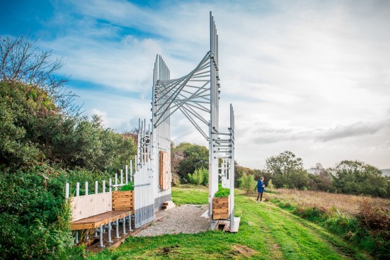 The Hive Mind in Cornwall, England, an observational beehive that will house up to 50,000 honey bees