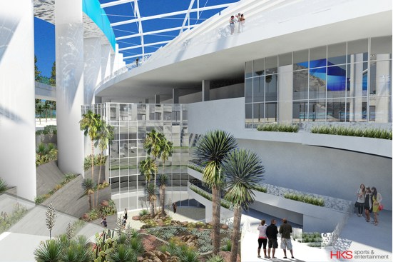 The northeast VIP entrance to the stadium