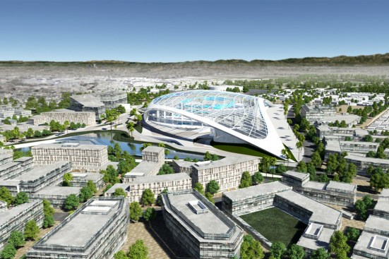 Stadium aerial from the south