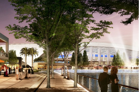 The development includes a mix of entertainment and retail venues.