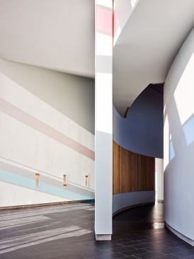 Large-scale study models aided in the calibration of light into the chapel: "It was very much an analog trial-and-error process," says Craig Hodgetts.