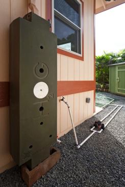 Costing about $500 each, Rainwater HOG modular tanks catch and store rainwater for reuse in the yard.