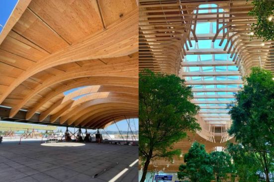 ZGF’s expansion of Portland International Airport with Timber Pro Coatings, by Ema Peter Photography