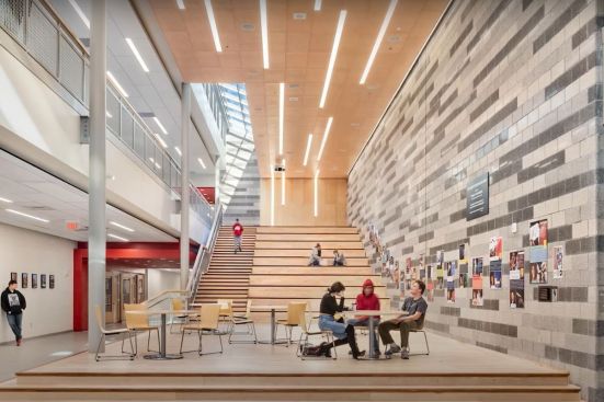 Through-Wall Flashing was used at the Sanford Regional High School & Technical Center by Lavalee Brensinger Architects, Courtesy York Flashings.