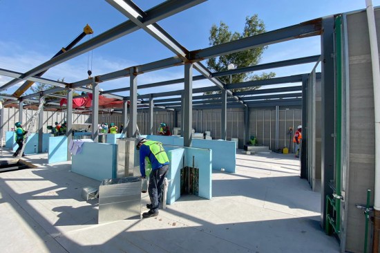 HVAC rough-in, Hospital La Margarita by Kainsa, in Puebla, Mexico