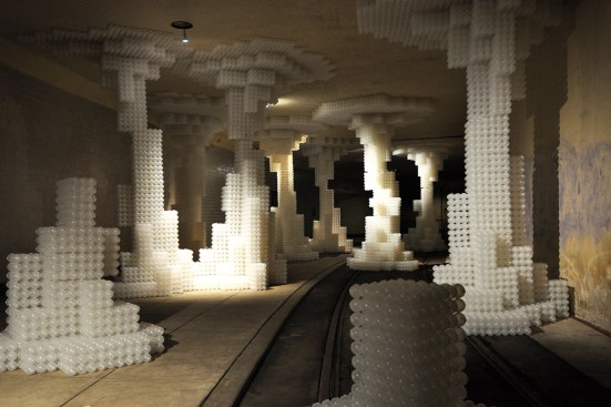 Raise/Raze was the winning entry to Dupont Underground's "Re-Ball!" competition and was designed by New York-based firm Hou de Sousa.