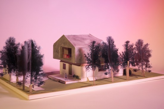 The House on House on Long Island, N.Y., started with an investigation into Sears houses and other American dwellings of the past and ended with this interpretation of the single-family house of today.