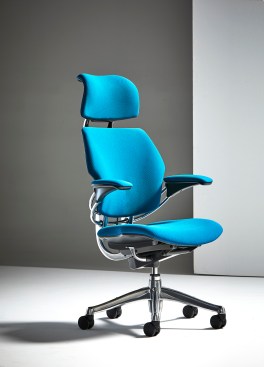 Freedom Headrest chair (textile in peacock), Humanscale