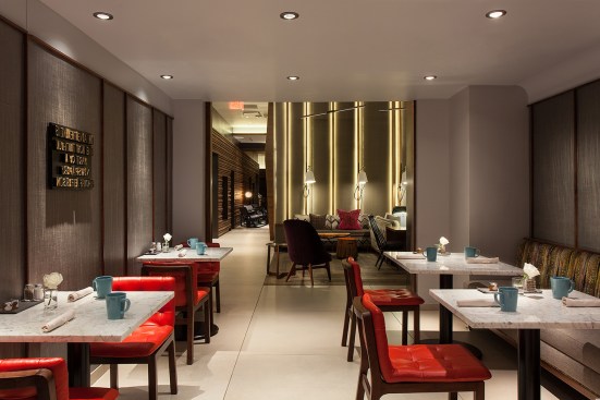 Dining area off of the lobby