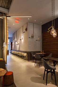 The clock wall corridor