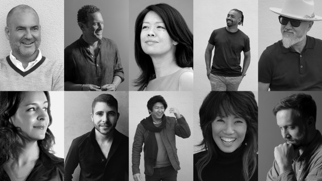 Top row, L to R: Chip Houghton, Peter Frankfurt, Karin Fong, Anthony Gibbs, Grant Lau. Bottom row, L to R: Michelle Dougherty, Ronnie Koff, Tosh Kodama, Linda Nakagawa, Alan Williams