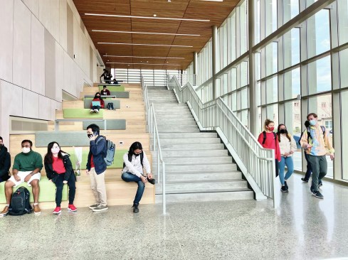 The University of California Davis Teaching and Learning Complex in Davis, Calif., by SmithGroup offers students spaces for gathering and decompression.