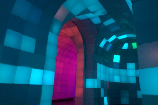 Artist Ian Brill's installation titled "Labyrinth."