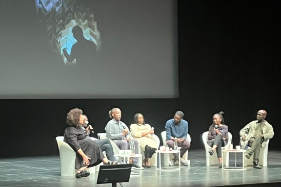 Lesley Lokko in conversation with Walter Hood, Christian Benimana, Felecia Davis, Issa Diabaté, Mariam Issoufou Kamara, and David Adjaye.
