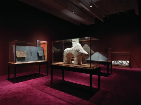 “Theaster Gates: Young Lords and Their Traces,” 2022. Exhibition view: New Museum, New York.