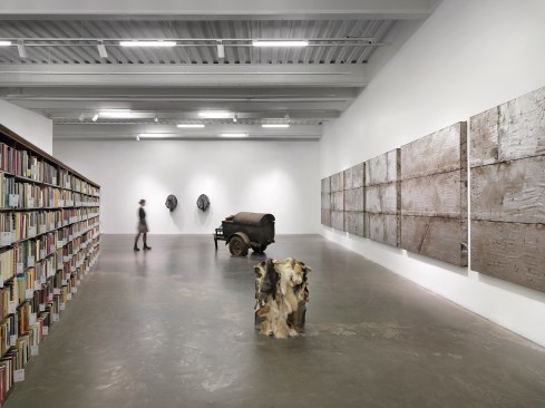 “Theaster Gates: Young Lords and Their Traces,” 2022. Exhibition view: New Museum, New York.