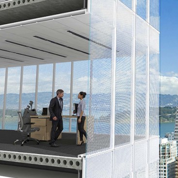 Rendering of full-scale installation