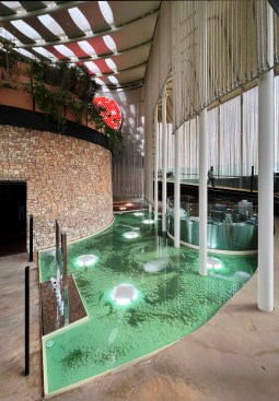 Microalgae pools at the Italy Pavilion