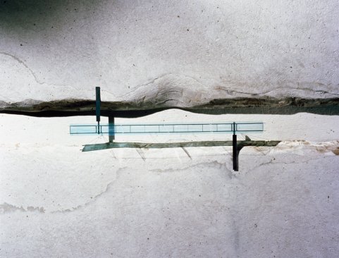Luminous Glass Bridge, Marin County, Calif. (1987) A proposal for a private client, the project is one of Carpenter’s early explorations examining the use of glass as a structural material.