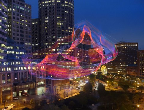 The 2015 installation, “As If It Were Already Here,” in Boston.
