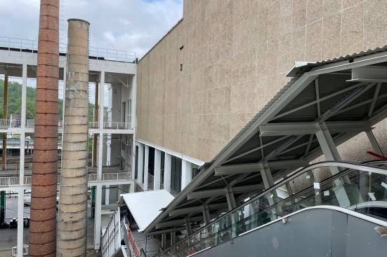JDVIV's ongoing renovation of the expo center in Charleroi, Belgium.