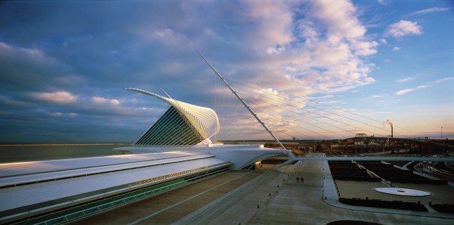 The Quadracci Pavilion at the Milwaukee Art Museum, by Santiago Calatrava Architect