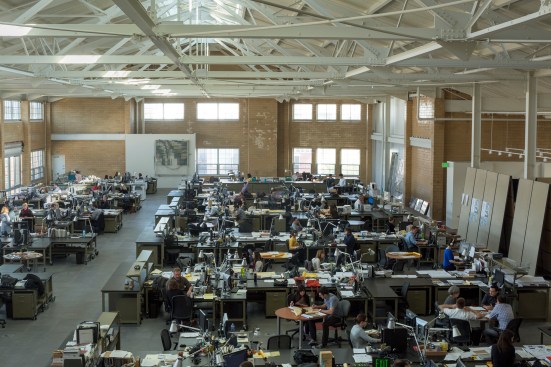 The second-floor studio space