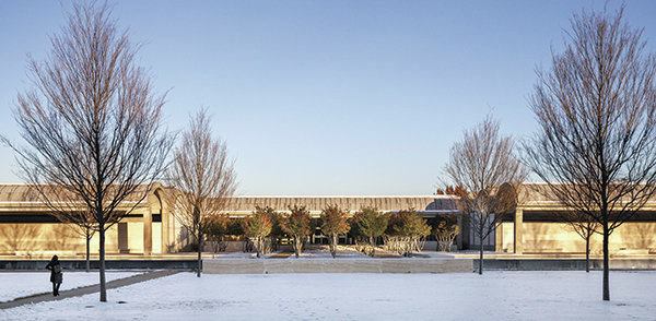 View of the main (west) entrance.