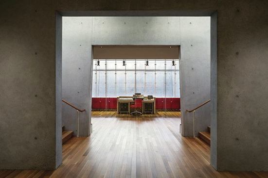 View into the auditorium from the east.