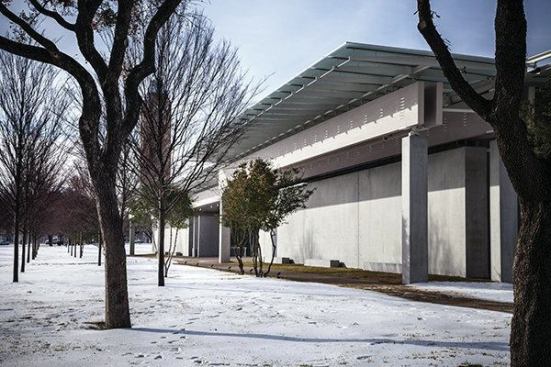 Exterior view of the east façade and entrance, from the northeast.