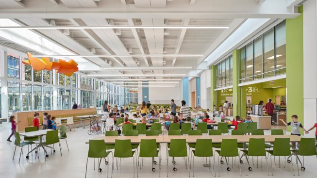 2022 COTE Top Ten winner: King Open/Cambridge Street Upper Schools & Community Complex by William Rawn Associates “Community needs included green space, cooling centers, recreation, meeting space, educational programming, and technology resources. The building allows for community access to all of those things through the public library and pool as well as the shared resources with the schools such as gyms, auditorium, and cafeteria.” Arrowstreet and William Rawn Associates, King Open/Cambridge Street Upper Schools & Community Complex, as told to the COTE Top Ten committee