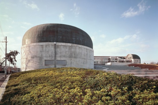 Kitakyushu Central Library in Kitakyushu, Japan, designed by Arata Isozaki & Associates