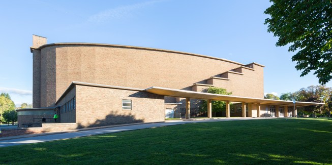 The main entrance
