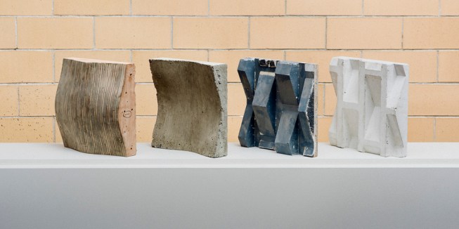 Precast concrete components.