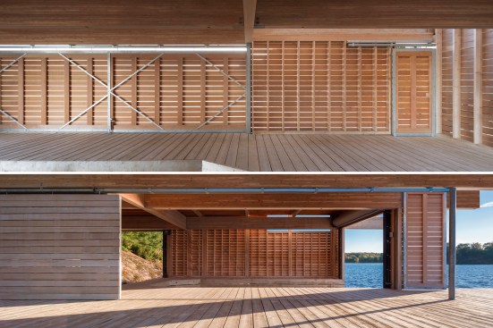 Lake Muskoka Boathouse. Port Carling, Ontario. Turkel Design