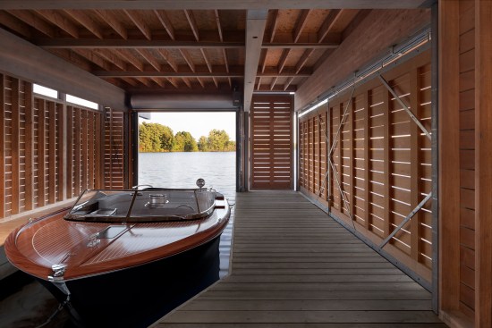 Lake Muskoka Boathouse. Port Carling, Ontario. Turkel Design