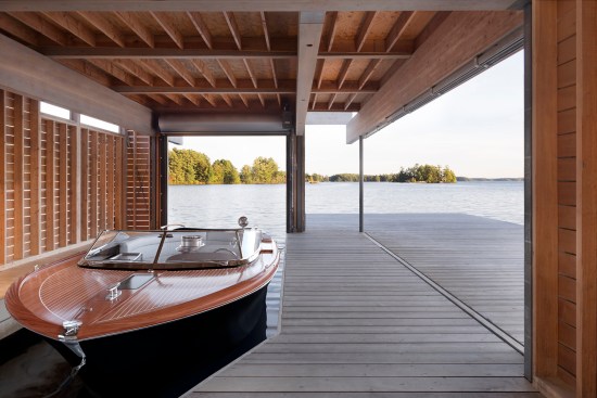 Lake Muskoka Boathouse. Port Carling, Ontario. Turkel Design