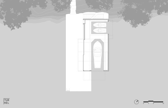 Lake Muskoka Boathouse. Port Carling, Ontario. Turkel Design
