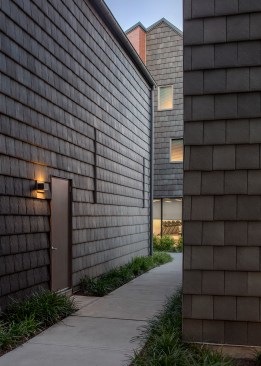 Townhouses featuring Ludowici terra-cotta tiles