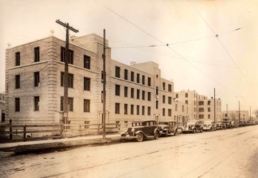 The Lathrop homes c. 1937