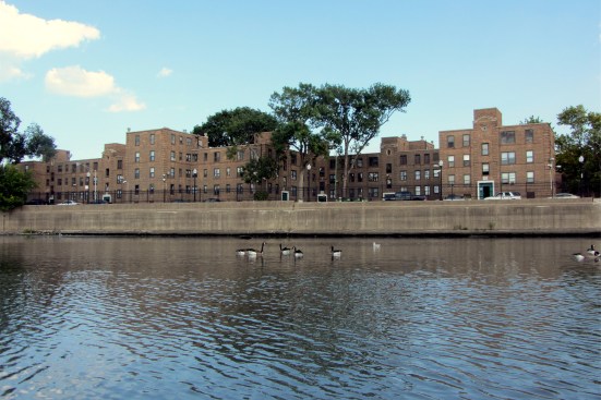 The Lathrop homes in 2016