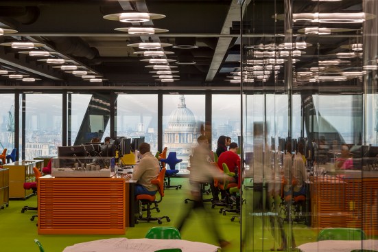 Open studio with view out to St. Paul's Cathedral