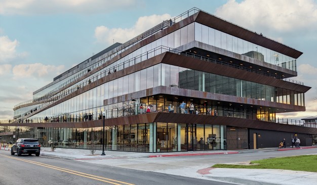 The Ledger building in Bentonville, Ark.