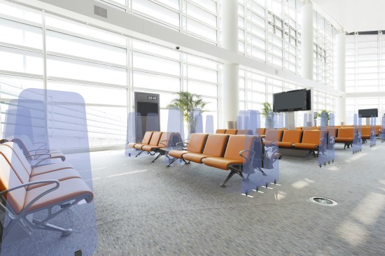 Custom waiting area screens by Leef