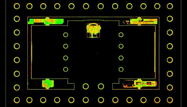 A plan of the Lincoln Memorial laser scan project