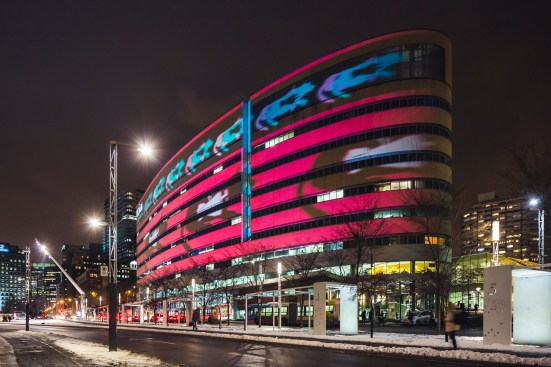 Architectural Video, UQAM’s Pavillon Président-Kennedy, Quartier des Spectacles